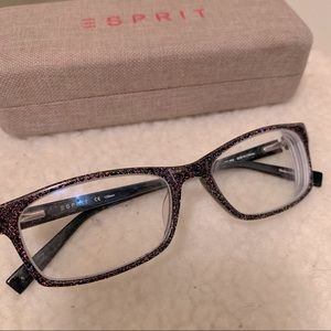 Purple Glitter Esprit Eyeglass Frames